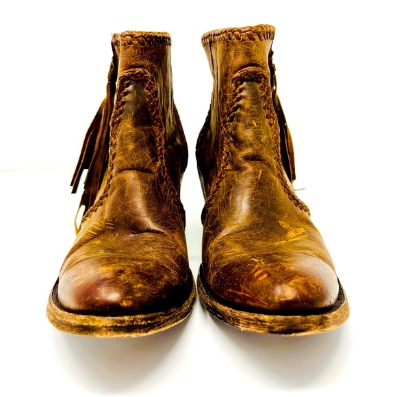 OLD GRINGO Rust Brown Adela Ankle Cowboy Boot Short Bootie 10 Western Cowgirl - Picture 5 of 12